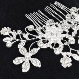 髪飾り 和装 留袖 シルバー パール 結婚式 ...の詳細画像3