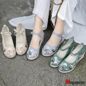 シューズ 靴 レディース チャイナシューズ 刺繍 チャイナ靴