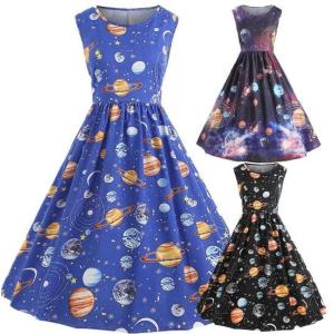 宇宙柄ワンピース ファッション の商品一覧 通販 Yahoo ショッピング