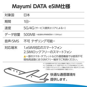 日本eSIM 500MB/1日 1日間 4キャ...の詳細画像1