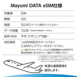 日本eSIM 10GB 5日間 4キャリア対応...の詳細画像1