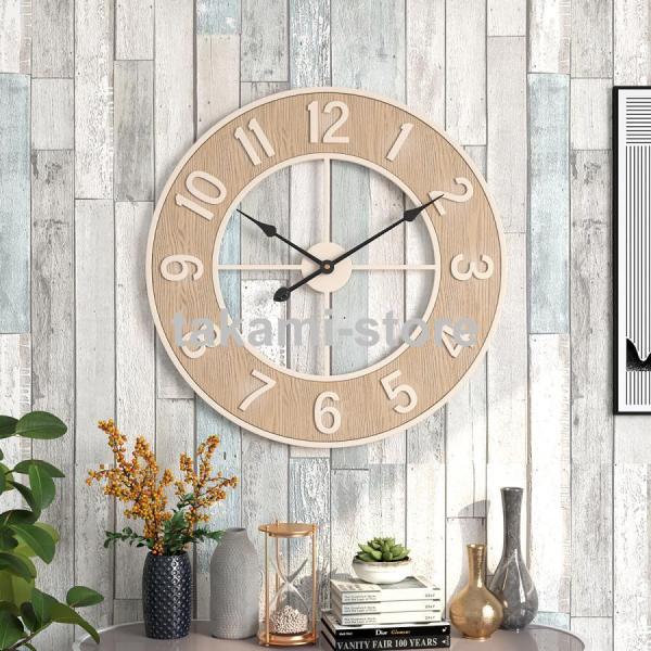 デザイン時計  壁掛時計 クロック 壁掛け時計 ウォールクロック レトロ 掛時計  アンティーク風 ...