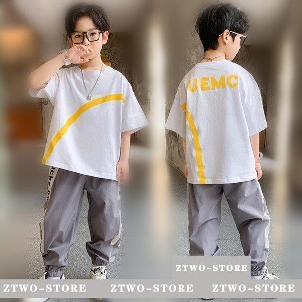 子供服 Tシャツ パンツ 半袖 スウェット キッズ セットアップ 男の子 可愛い 韓国子供服 120...