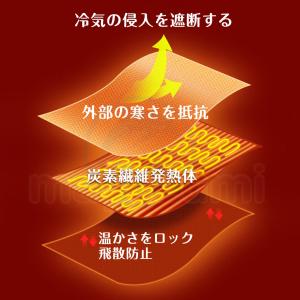 ベンチコート メンズ 電熱 日本製 繊維ヒータ...の詳細画像5