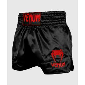 VENUM [ヴェヌム]　ムエタイショーツ　Classic - クラシック（黒/赤） ／ Muay Thai Shorts - Black/Red｜mazafight
