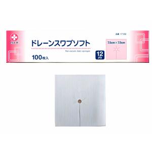 白十字 ドレーンスワブソフト 未滅菌 7.5cm...の商品画像
