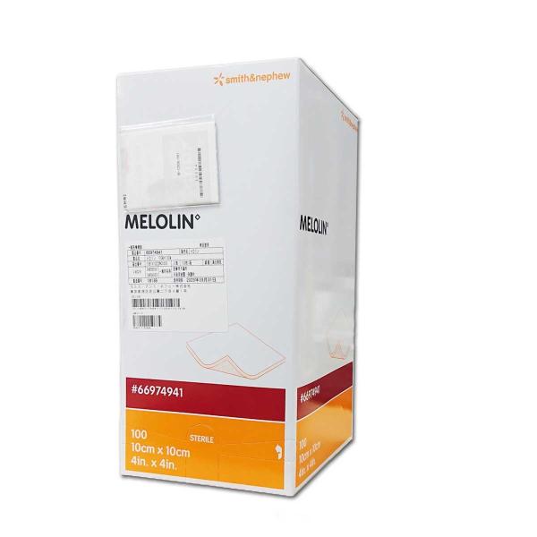 smith&amp;nephew　メロリン（非固着性ドレッシング）10×10cm　100枚入　6697494...