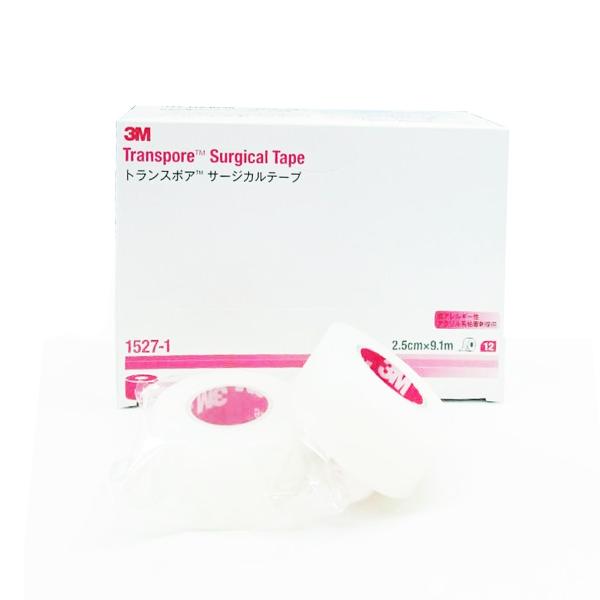 【バラ販売】3M　トランスポア　サージカルテープ　1527-1　25mm×9.1m　1巻　A