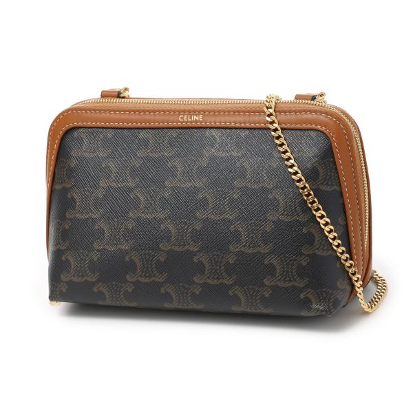 CELINE Celine CLUTCH ON CHAIN TRIOMPHE クラッチバッグ