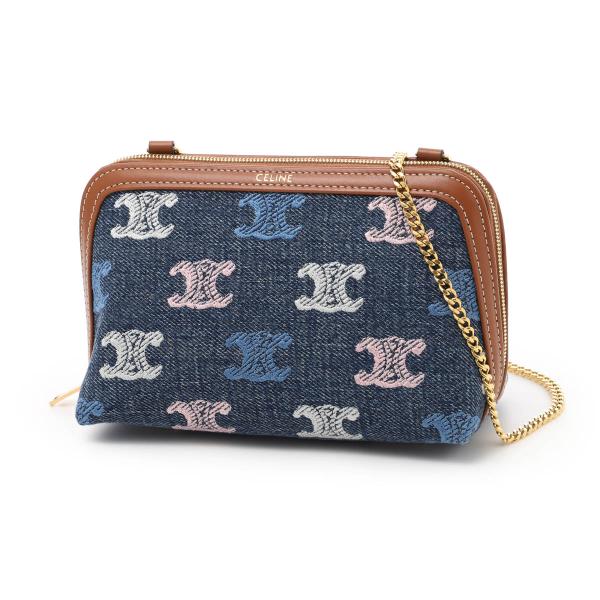 セリーヌ CELINE ショルダーバッグ CLUTCH ON CHAIN チェーン付き クラッチバッ...