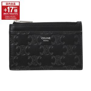CELINE（セリーヌ） CELINE 2つ折り財布 小銭入れ付き ブラック メンズ