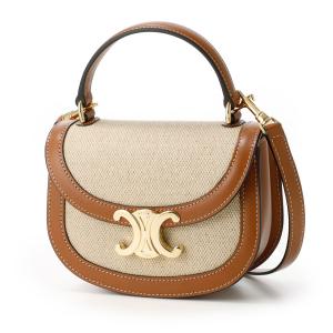 セリーヌ CELINE ハンドバッグ 2WAY MINI BESACE TRIOMPHE ショルダーバッグ ベージュ レディース 10k50-2fa3-02nt｜mb-y