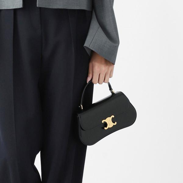 セリーヌ CELINE ハンドバッグ TEEN CELINE LOLA ショルダーバッグ ブラック ...