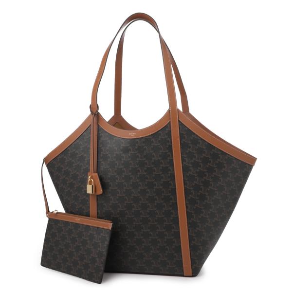 セリーヌ CELINE トートバッグ LARGE CABAS ブラウン レディース 12157-2g...
