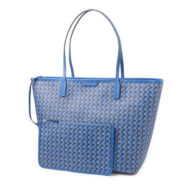トリーバーチ TORY BURCH トートバッグ EVER READY ZIP TOTE ブルー レ...