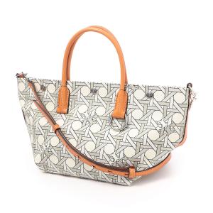 トリーバーチ TORY BURCH トートバッグ CANVAS BASKETWEAVE SMALL TOTE マルチカラー レディース 146547-100｜mb-y