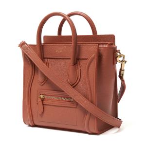 セリーヌ CELINE ハンドバッグ 2WAY LUGGAGE Nano ラゲージ ナノ ブラウン レディース 18924-3dru-18ta｜mb-y