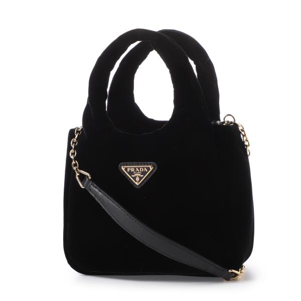 プラダ PRADA ハンドバッグ 2WAY PADDED VELVET MINI HANDBAG パ...