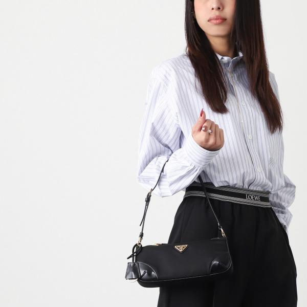 プラダ PRADA ショルダーバッグ 2WAY Re-Edition 2002 ハンドバッグ ブラッ...