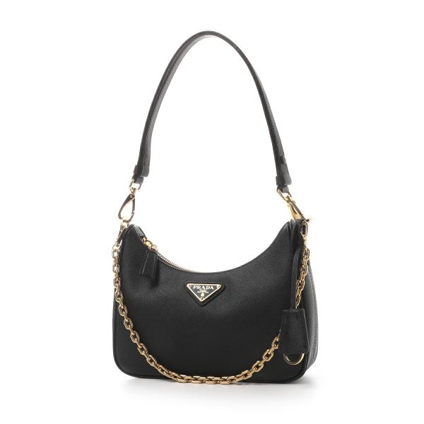 プラダ PRADA ハンドバッグ Re-Edition サフィアーノレザー ミニバッグ ホーボーバッ...
