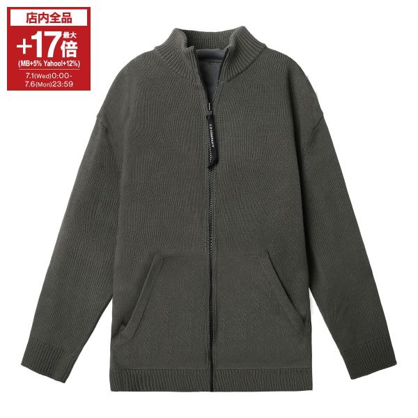 シーピーカンパニー CP COMPANY ジップアップ カーディガン CHROME-R KNITWE...