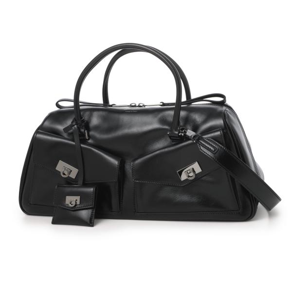 フェラガモ FERRAGAMO ハンドバッグ 3WAY MULTIPOCKET BOWLING BA...