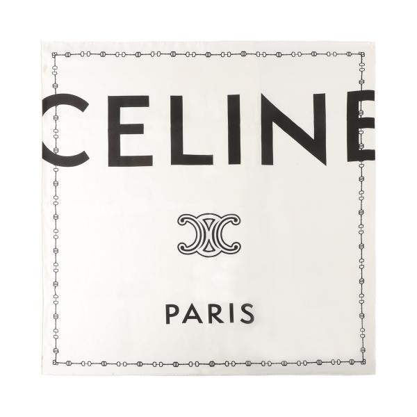 セリーヌ CELINE スカーフ 90X90CM SQUARE ホワイト レディース