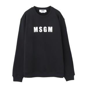 エムエスジーエム MSGM クルーネックスウェット ブラック レディース 3341mdm164-227799-99｜mb-y