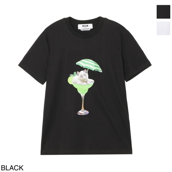 エムエスジーエム MSGM クルーネックTシャツ レディース 3441mdm191-237002-9...