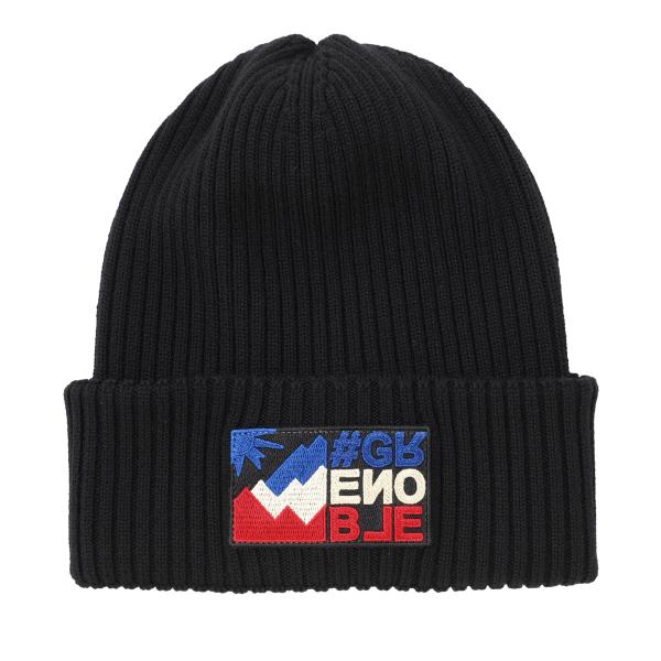モンクレール グルノーブル MONCLER GRENOBLE ニットキャップ ビーニー ブラック メ...