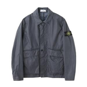 ストーンアイランド STONE ISLAND コーチジャケット 4100054 WAXED PIGMENT COTTON TELA ワックスコーティング ジャケット ブルー メンズ