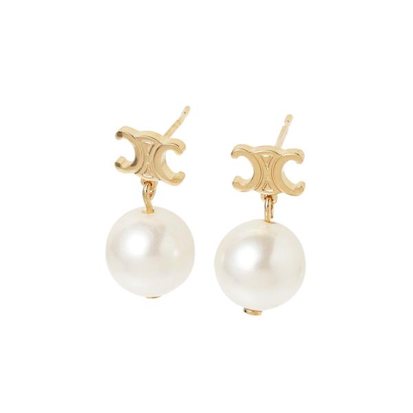 セリーヌ CELINE ピアス LES PERLES CELINE EARRINGS ゴールド レデ...