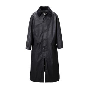 メゾンマルジェラ Maison Margiela ワックスコーティング コート ロングコート ブラック メンズ s50ah0115-s54707-900｜mb-y