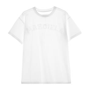 メゾンマルジェラ Maison Margiela クルーネック半袖Tシャツ ホワイト レディース s51gc0519-s22816-100｜mb-y