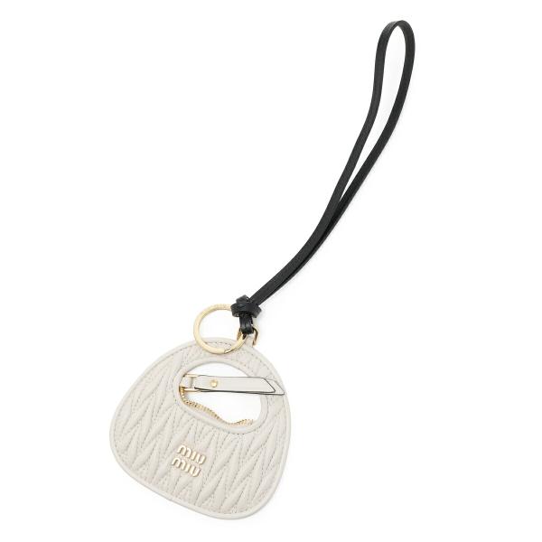 Miu Miu Miu Miu WANDER LEATHER TRICK KEYRING キーケース