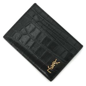 サンローラン SAINT LAURENT カードケース TINY MONOGRAM CARD CASE ブラック メンズ 607603-dze0w-1000｜mb-y