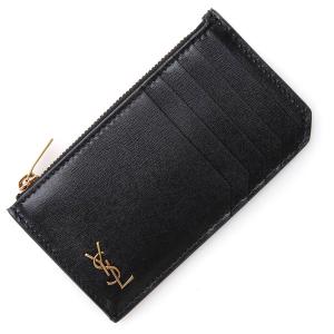 サンローラン SAINT LAURENT カードケース TINY MONOGRAM KING PALM ブラック メンズ 629899-02g0w-1000｜mb-y