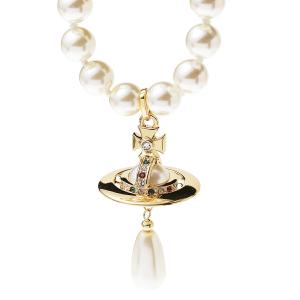 ヴィヴィアンウエストウッド ネックレス Vivienne Westwood ONE ROW PEARL DROP CHOKER チョーカー レディース
