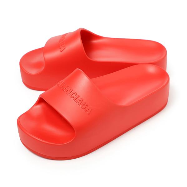 バレンシアガ BALENCIAGA サンダル CHUNKY SLIDE スライドサンダル レッド レ...