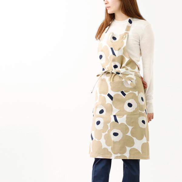 【ネコポス対応(2点まで)】マリメッコ marimekko エプロン PIENI UNIKKO ベー...