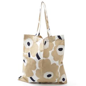 【ネコポス対応(2点まで)】マリメッコ marimekko トートバッグ PIENI UNIKKO ピエニウニッコ ベージュ レディース 69915｜mb-y