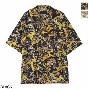 ヴェルサーチェ VERSACE JEANS COUTURE カジュアルシャツ オープンカラーシャツ メンズ 74gal2b0-ns219-g89｜mb-y