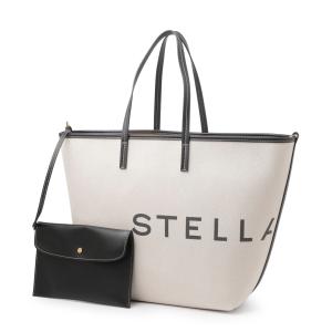 ステラマッカートニー STELLA McCARTNEY トートバッグ LOGO CANVAS BEACH TOTE BAG ベージュ レディース 7b0048-wp0221-9043｜mb-y