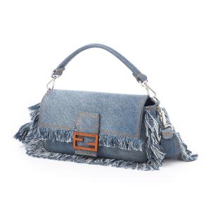 フェンディ FENDI クロスボディバッグ 2WAY BAGUETTE REGULA ハンドバッグ ブルー メンズ 7va572-amak-f1kax｜mb-y