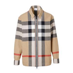 バーバリー BURBERRY シャツジャケット CHECK WOOL COTTON OVERSHIR...