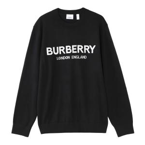 バーバリー BURBERRY クルーネックニット LOGO INTARSIA WOOL BLEND ...