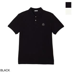 モンクレール ポロシャツ MONCLER ポロ メンズ ホワイト ブラック コットン 半袖 rogo ロゴ 8a00012-84556-999