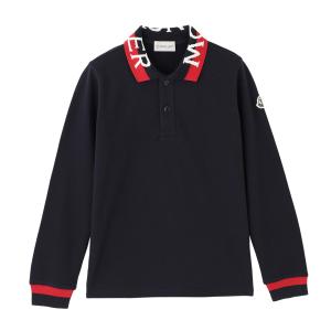 モンクレール MONCLER 長袖ポロシャツ ブルー レディース 8b00006-8496w-778｜mb-y