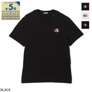 モンクレール MONCLER クルーネックTシャツ メンズ 8c00074-89b8q-999｜モダンブルーYahoo!店