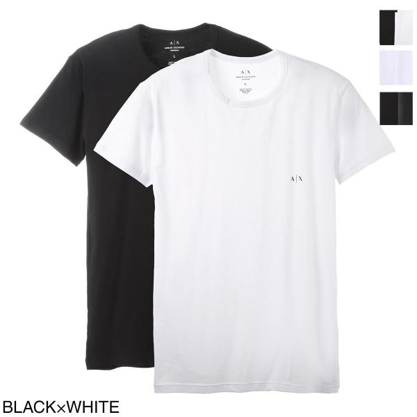 アルマーニエクスチェンジ ARMANI EXCHANGE クルーネック アンダーTシャツ 2枚セット...